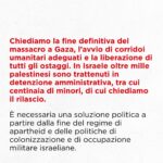 Greta Scarano Instagram – Chiediamo un cessate il fuoco permanente e una soluzione politica!
Leggi il nostro appello: firma anche tu al link che trovi nella bio e condividilo con quante più persone possibile. @emergency.ong 
@mediterranearescue @assopacepalestina 
@laboratorioebraicoantirazzista
