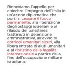 Greta Scarano Instagram - A 3 mesi dallo scoppio della guerra, il bilancio delle vittime e la situazione umanitaria nella Striscia di Gaza sono drammatici e continuano a peggiorare. Serve un cessate il fuoco permanente: siamo già in più di 100.000 a chiederlo, unisciti anche tu firmando l’appello al link in bio @emergency.ong @assopacepalestina @laboratorioebraicoantirazzista @mediterranearescue