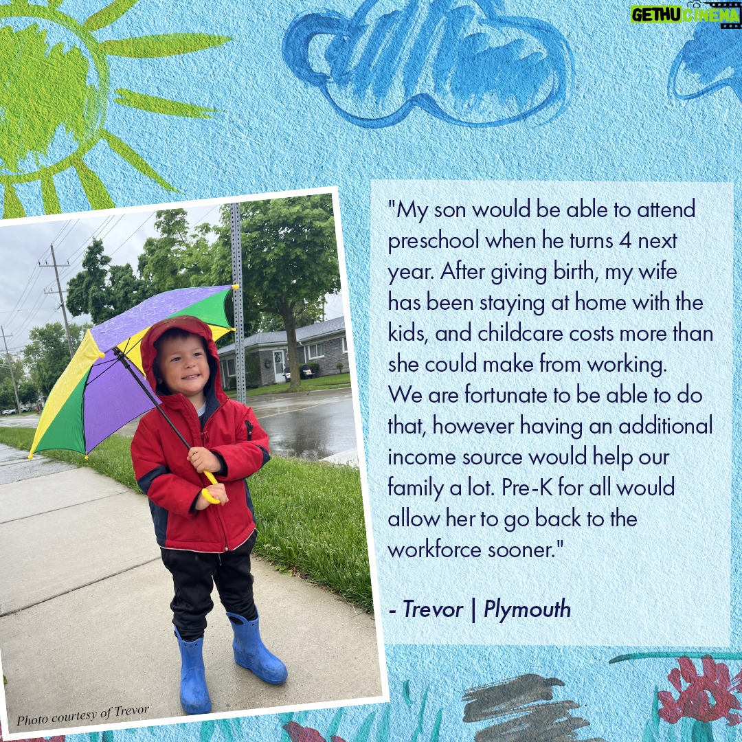 Gretchen Whitmer Instagram - Every parent deserves to know that their child is in a nurturing, enriching environment while they're at work, without the heavy cost. Our commitment to delivering Pre-K for All is for families like Trevor's, ensuring every child gets the foundation they need to thrive.