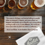 Gretchen Whitmer Instagram - If you’re looking to start a business, Michigan is the best place to do it. From fresh water to friendly faces, our state had exactly what Brant and Blake were looking for to start their brewery. Together, let's raise a glass to Michigan – cheers to our future! 🍻