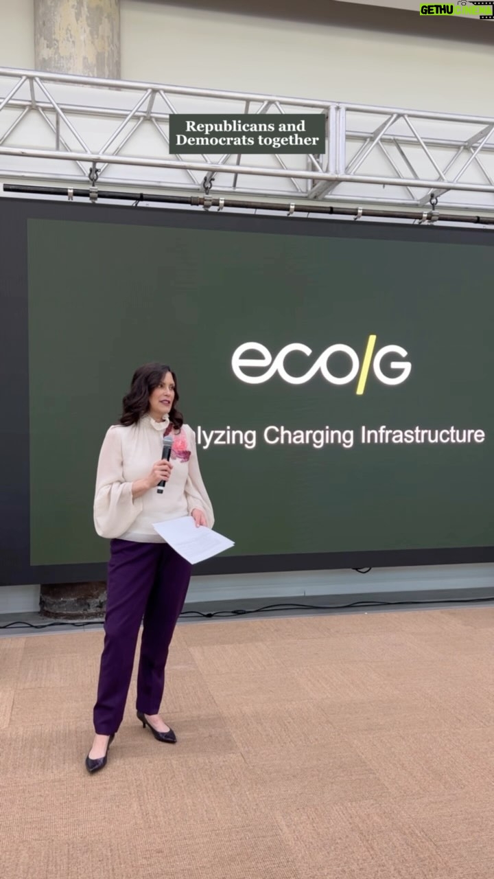 Gretchen Whitmer Instagram - With stronger economic development tools and partners like EcoG, Michigan is powering the future and investing in clean energy 🔋⚡