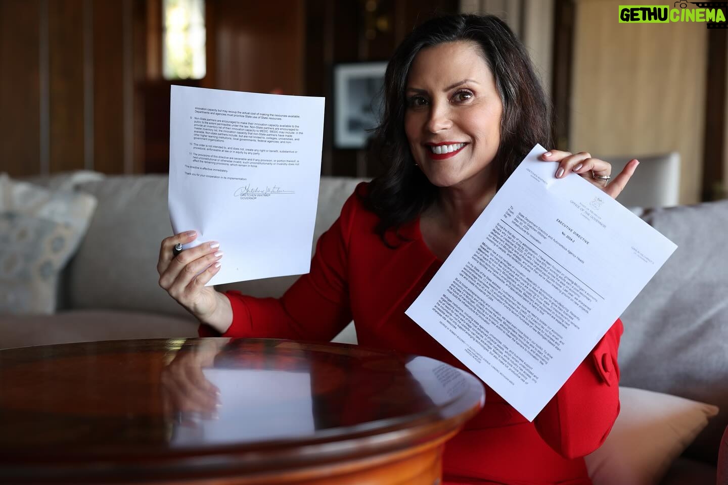 Gretchen Whitmer Instagram - Our state has cutting-edge tools and specialized technology that can help startups develop their products – so let’s make it available! Today, I’m instructing state agencies to catalog this equipment and work to make it available to the innovators who need it.