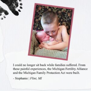Gretchen Whitmer Instagram - I’m proud of the work that went into passing the Michigan Family Protection Act, especially from advocates like Stephanie. Her struggle to grow her own family inspired her to take action, and because of her efforts, more families like hers will be able to make it in Michigan.