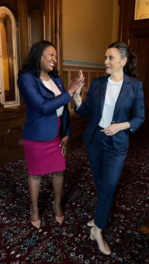 Gretchen Whitmer Instagram - Today, I signed new legislation making it easier and more affordable to access mental health care. With partners in the legislature like @sarahanthony517 we’re delivering resources and support that make a real difference in Michiganders’ lives.