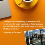 Gretchen Whitmer Instagram - We know there are incredible ideas inside every Michigander, and when the next big thing launches, we want it to be right here in Michigan. With community support from groups like 100K Ideas, entrepreneurs have access to the resources they need to help their ideas take off 🚀