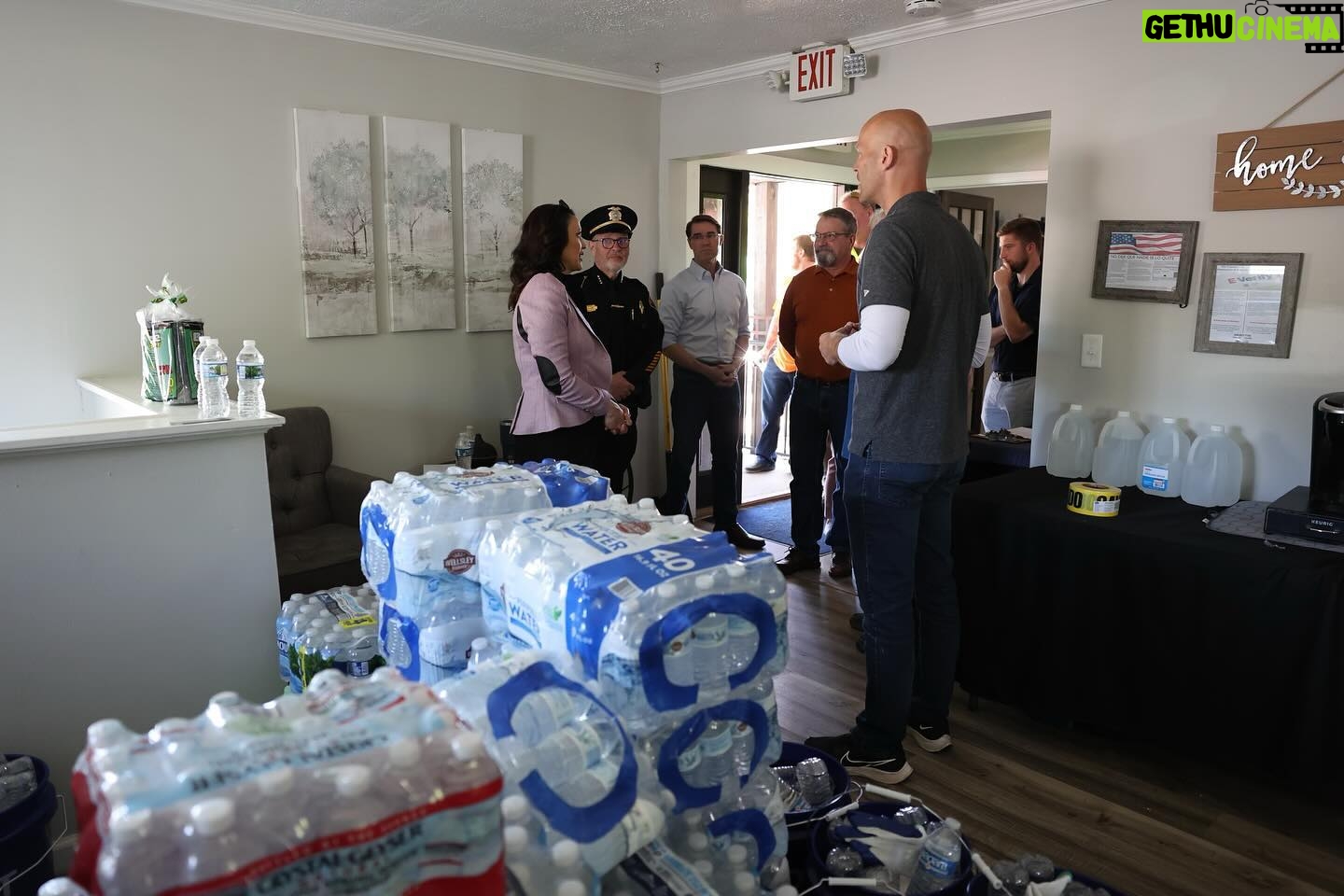 Gretchen Whitmer Instagram - Today, I visited southwest Michigan to offer support to those impacted by last night’s severe weather. Together with our hardworking first responders, we will continue to assess the damage, provide resources to communities, and help Michiganders recover.