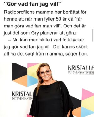 Gry Forssell Instagram - Inte för att jag brydde mig jättemycket innan men nu är det ett uttalat direktiv och livsmotto. Ps Mamma är bäst ❤️