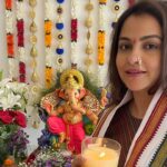 Gurdeep Kohli Instagram - Rehna saath Hamesha…🤗 Faith…grateful…. Blessed🙏🏻🙏🏻🙏🏻 My Ganesha 2022. #baapamorya🌺🙏 #myfavouritefestival❤️❤️❤️ #happyganeshchaturthi❤️ #festivalvibes