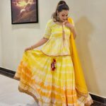 Gurdeep Kohli Instagram - Yellow everyone…. ⭐️🌙🌜🌝⭐️🌞🌻 outfit @lavanyathelabel Jewellery - @shagnaofficial × @mediatribe.in @stylebyriyajn Represented by @silverbell.networks