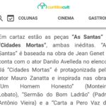 Guta Stresser Instagram – Matéria que saiu na Curitiba Cult sobre a nossa mostra!!

COMEÇA *HOJE* COM “OS ANALFABETOS”

Curitibanize-se
Vem pra MOSTRA À CURITIBANA no @festivaldecuritiba 

Link para Ingresso na nossa bio
@ciaacuritibanaportatil 

🫀

#osanalfabetos #osanalfabetos_apeca #teatro🎭 #arte #cultura