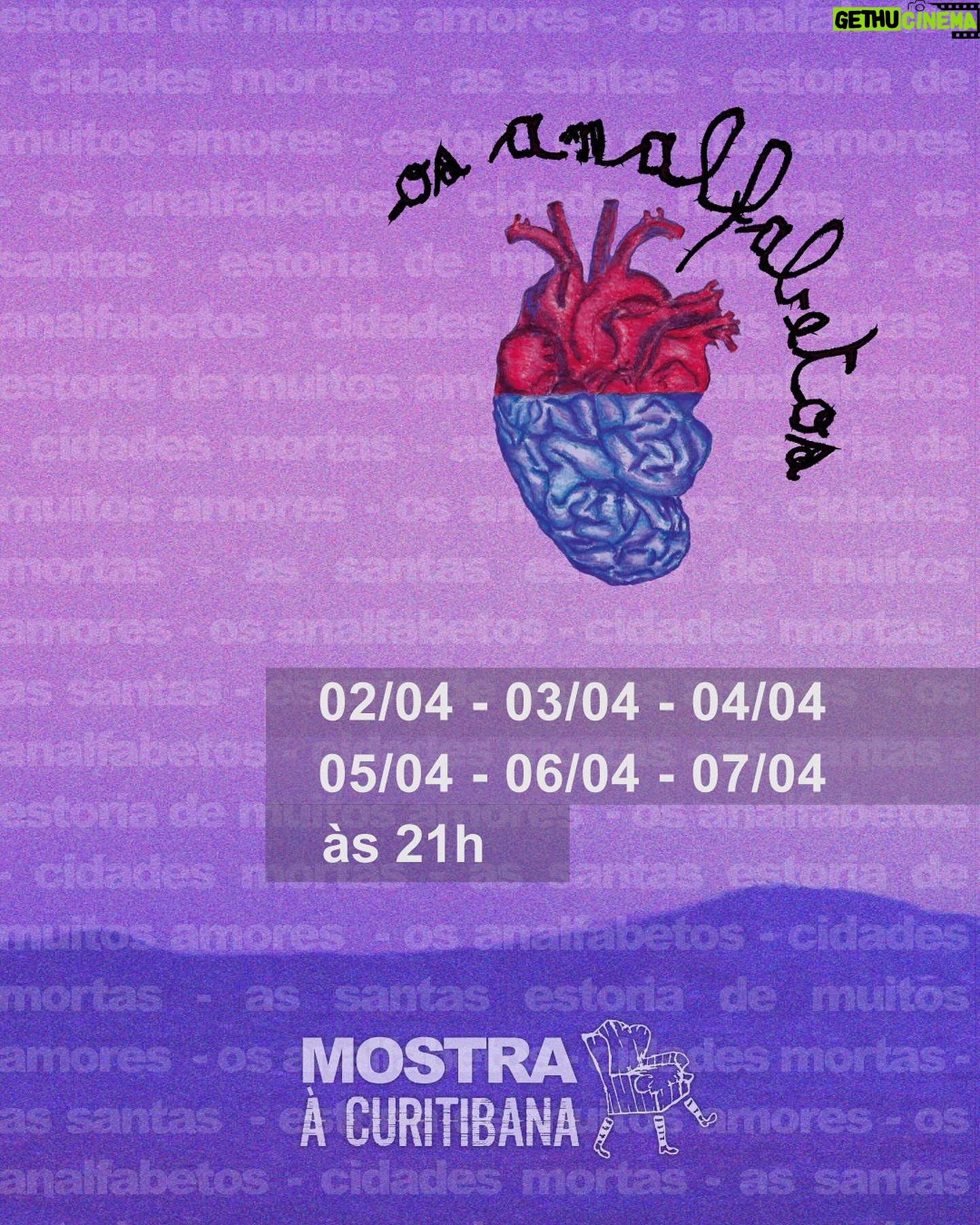 Guta Stresser Instagram - •MOSTRA À CURITIBANA• no @festivaldecuritiba ! De 02 a 07 de abril No miniauditório do Teatro Guaíra Vamos mostrar tudo!!! São 4 espetáculos, sendo um deles uma parceria com Mauro zanatta, e um com exibição digital (ganhador do prêmio gralha azul 2023). Mais uma oficina e um bate-papo Curitibanize-se Vem ver a genteee!!! Vem pra Mostra À Curitibana @ciaacuritibanaportatil Espetáculos: “Os Analfabetos” “As Santas” “Cidades Mortas” “Estória de Muitos Amores” Confira as datas e horários e garanta o seu ingresso! Link para ingressos na bio @ciaacuritibanaportatil Nossa equipe que é um arraso: @aldicelopes @adrianopetermann @andersonfregolente @aninha_decker @braga_antony @be_leleu @casaconsultoria_ @daniloavelledaproducoes @deinvernocomunicacao @diego_avelleda @elisan_jr @mantovaniluz @fluindolibras @gaboleu @giovaniferrarii @guenialemos @gutastresser @heloisagiovenardi @lucastatarin @mauro.zanatta @paulagoja @silviachameck @stellamarissarte @wagfcorrea #arte #cultura #teatro #osanalfabetos #osanalfabetos_apeca #cidadesmortasapeça