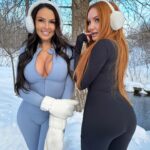 Hélène Boudreau Instagram - Winter wonderland ❄️🇨🇦 @evaprevost0 bodysuit from @kokonutofficial