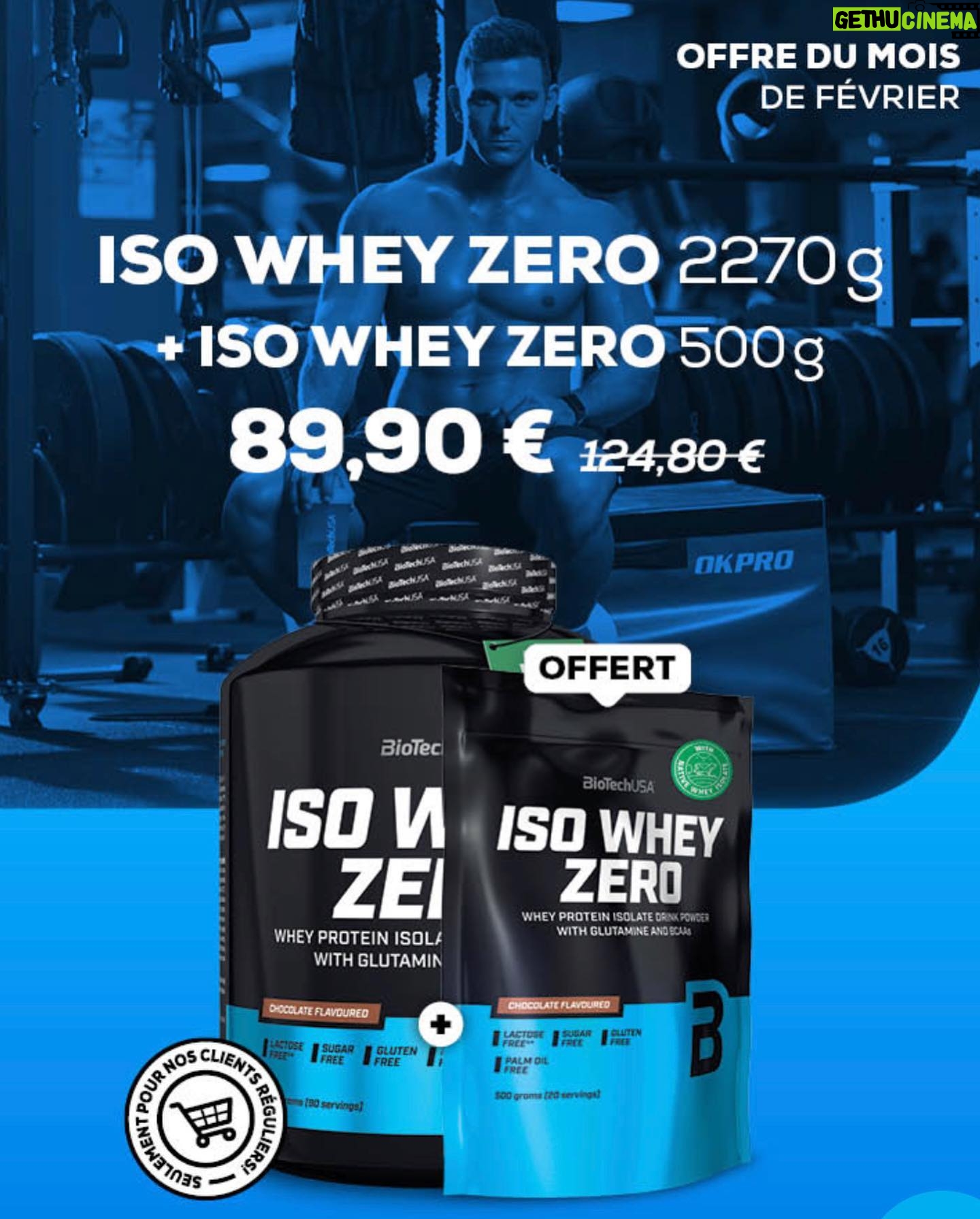 Hagda Prata Instagram - C’est la dernière semaine pour profiter de cette super offre du mois de février, à l’achat d’une Iso Whey Zero de 2270g, vous aurez une Iso Whey Zero de 500g OFFERTE! Vous trouverez plein d’autres offres de février sur le site de @biotechusa_fr Le lien est dans ma bio.