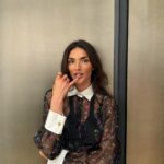 Hailee Keanna Lautenbach Instagram – Take that, SCHOOL SPEECHES! Baby CAN speak!! Never thought in a million years I’d utter this, I always thought it sounded disingenuous but I GET IT NOW – what an HONOR it was to see in my inbox an email from @worldwomanfund x @maxmara inviting me to be a speaker!! Enough about me, coolest most rewarding part was talking and answering questions after with attendees, and seriously one of my biggest pieces of advice to the younger generation is START INVESTING ITS NEVER TOO EARLY. Get a Roth IRA and do the max contribution every year hehehe and also, there’s power in the pause. Take that how you will. And my fellow pretty panel people thanks for being so fricken COOL, positive and welcoming you doctors and writers and real estate agent and photographers you! Xoxo always be nothing but yourself, it’s gotten me this far! 
–

–

–
Stockings, socks and heels, patent leather heels, patent leather mules, collared shirt, max Mara resort, rodeo drive, knee high stockings, see through socks,