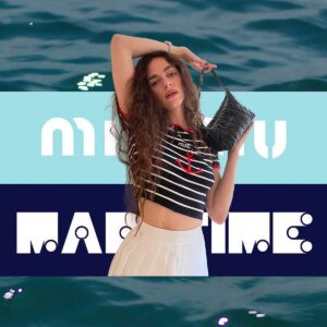 Hailey Gates Instagram - Miu Miu mermaid 🦞
#MiuMaritime #MiuSpirit #MiuMiuMaritime