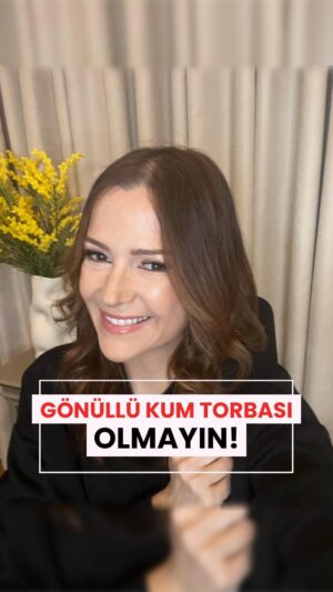 Hale Caneroğlu Instagram - Gönüllü KUM TORBASI olmayın! HAYIR demeyi öğrenin! #halecaneroğlu #sendeğişdünyandeğişsin #hayırdemek