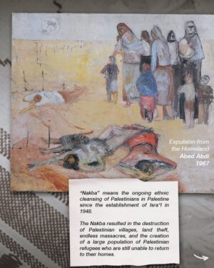 Haley Webb Instagram - Today marks Nakba day. This day tragically reminds us of about the ongoing ethnic cleansing of Palestinians in Palestine since the establishment of Isra*l in 1948.

The Nakba resulted in the destruction of Palestinian villages, land theft, endless massacres, and the creation of a large population of Palestinian refugees who are still unable to return to their homes.

These artworks were made by Palestinian artists throughout the years and tell a visual story about their tragedy.

#palestine #gaza #freepalestine #artist #nakba #endtheoccupation #drawing #drawingsfromgaza #palestinianartist #resistance #freepalestine #ceasefirenow