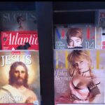 Haley Bennett Instagram - I really got a kick outta this newsstand set up, just me, jesus christ and emma stone. always good to have the lord on your side 👌😂