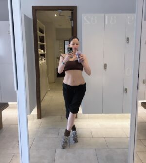 Haley Bennett Instagram - bring on the six pack