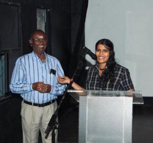 Halitha Shameem Instagram - ICAF's screenings in chamber theatre is where I spent most of my time during college years. Always a pleasure to be at ICAF and meet Thangaraj sir.  @icaf_chennai