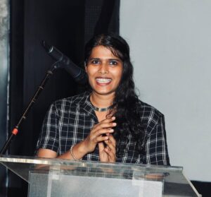 Halitha Shameem Instagram - ICAF's screenings in chamber theatre is where I spent most of my time during college years. Always a pleasure to be at ICAF and meet Thangaraj sir.  @icaf_chennai