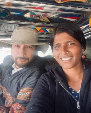 Halitha Shameem Instagram - Weather-beaten face, back in Ladakh while we were filming Minmini. 
Update on the film: Background score is underway. 😇