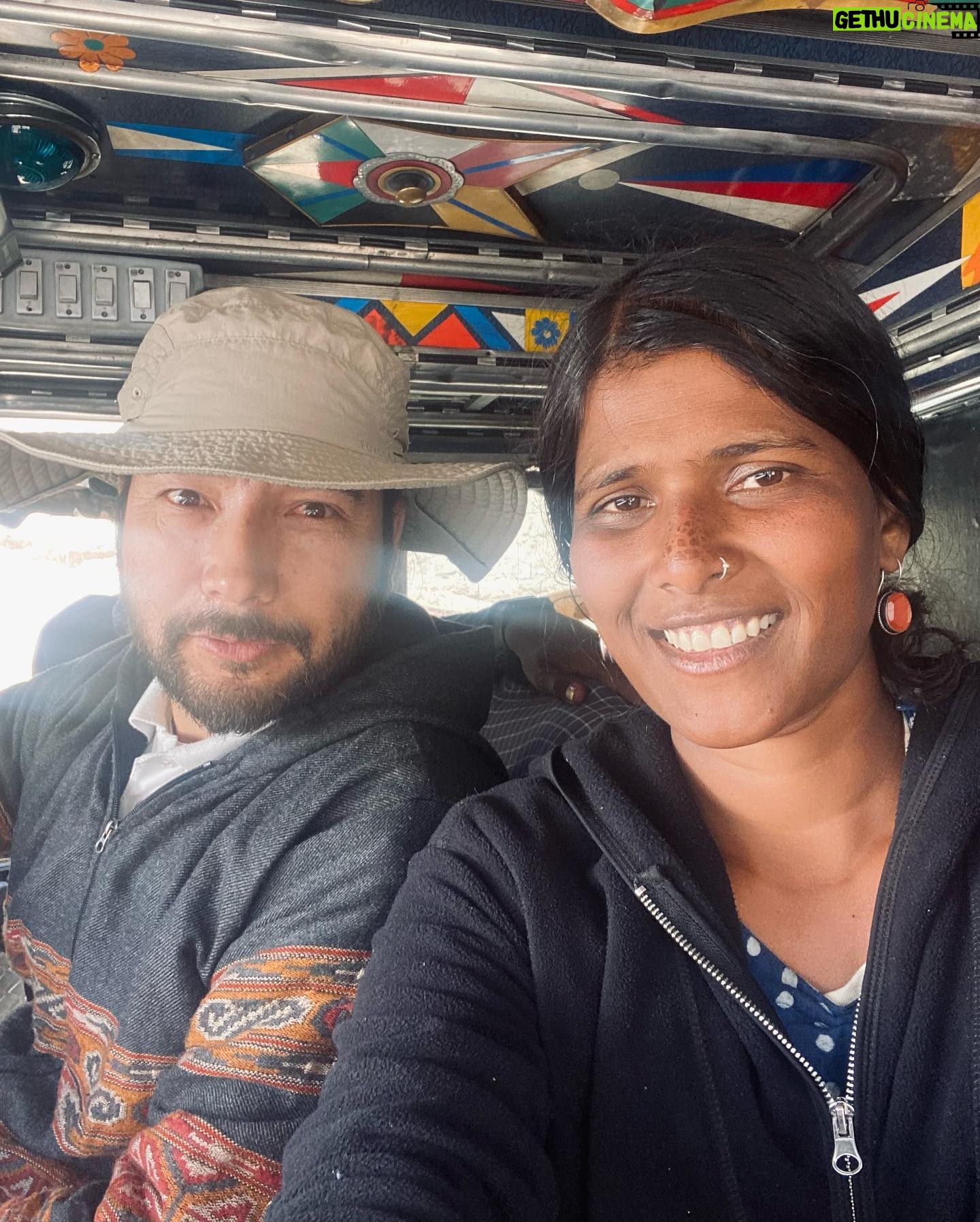 Halitha Shameem - 10.4K Likes - Weather-beaten face, back in Ladakh while we were filming Minmini.
Update on the film: Background score is underway. 😇