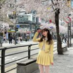 Han Su-ah Instagram - 저두 사실 벚꽃 봤그든요 🌸