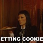 Hana Mae Lee Instagram – Everyone likes cookies Cole!!!! 😈🍪. The origin of the cookie 😜🩸🩸🩸 what’s your favorite cookie? Chocolate chip over here 🙋🏻‍♀️ @thebabysitternetflix #thebabysitternetflix #thebabysitterkillerqueen