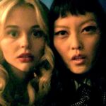 Hana Mae Lee Instagram – We got Bach’d!! @emilyalind 🤣🤣🤣 #Repost @kingbach
・・・
This is what we do in between takes 🎥😂 #TheBabysitter2