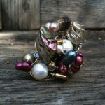 Hana Mae Lee Instagram - #tbt. My #Hanamahn ring collection circa 2011. 14k white and yellow gold, fresh water pearls, mother of pearl. One of kind. XOXO HML
