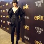 Hana Mae Lee Instagram – Premiere of @perpetualonepix @epix @mgm_studios @vanityfair check us out Sunday June 2 on @epix Can’t wait for you guys to watch this enchanting, addictive series. 🖤 #PerpetualGraceLTD My Premiere outfit styled by: @maikeeb_kills 😘😘 tap for credits