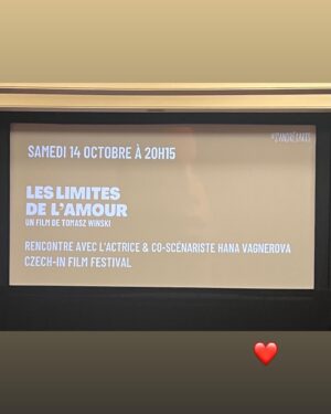 Hana Vagnerová Instagram - Paris j´taime❤️
Avec @festivalczechin ❤️