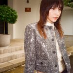 Hanna Chan Instagram - The present is a gift. Enjoy the ‘now’. 🦋 @SandroParis #SANDRONOW #SandroParis #SandroFallWinter #FW23