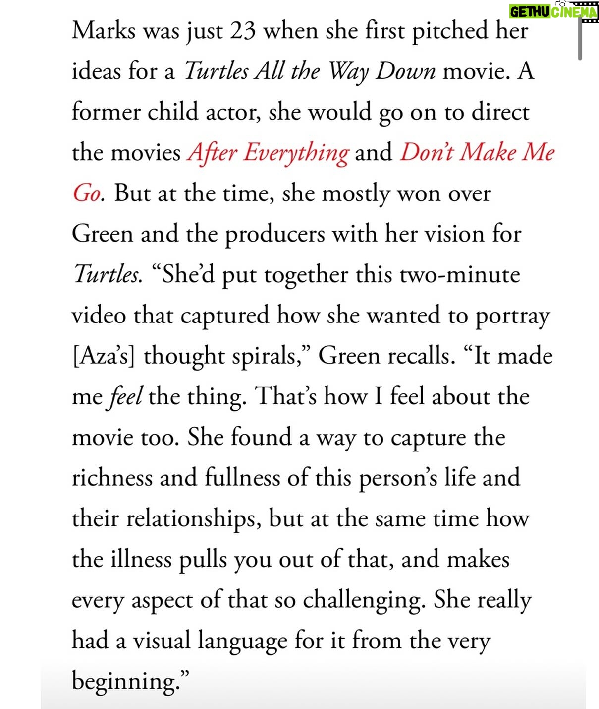 Hannah Marks - 3 Likes - ❤️❤️❤️VANITY FAIR❤️ ❤️❤️
✏️ by Joy Press
link in bio for full piece!
I am the luckiest person in the world to know and work with @johngreenwritesbooks 🐢❤️