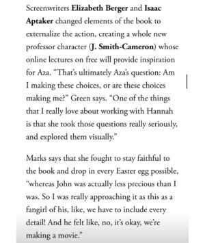 Hannah Marks Instagram - ❤️❤️❤️VANITY FAIR❤️ ❤️❤️

✏️ by Joy Press 
link in bio for full piece!

I am the luckiest person in the world to know and work with @johngreenwritesbooks 🐢❤️