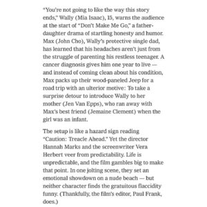 Hannah Marks Instagram - ✨Thank you so much to the @nytimes Amy Nicholson for making us a New York Times Critic’s pick! And also thank you to @deadline ‘s Pete Hammond for the moving review. Honored to put #dontmakemego into the world this weekend on @primevideo 💙🚙✨