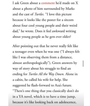 Hannah Marks Instagram - ❤️❤️❤️VANITY FAIR❤️ ❤️❤️

✏️ by Joy Press 
link in bio for full piece!

I am the luckiest person in the world to know and work with @johngreenwritesbooks 🐢❤️