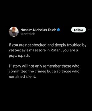 Hannah Al Rashid Instagram - I am thankful for those who are able to articulate this collective feeling of disgust and rage when the words fail to escape my own mouth.

All I have is profanities for genocide apologists, Zionist sympathisers and those whose hearts have turned to stone in the face of Palestinian suffering. Fuck all of you.

Resist. Boycott. Prayers. 🇵🇸🤍