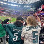 Hannah Einbinder Instagram – talking love for the @philadelphiaeagles and mycelium w my number 1 @stephenathome 💙
