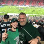 Hannah Einbinder Instagram – talking love for the @philadelphiaeagles and mycelium w my number 1 @stephenathome 💙