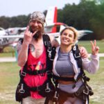Hannah Goldy Instagram – Jumped out a motha fucking plane today ✌🏼