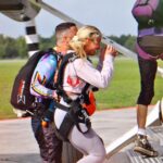 Hannah Goldy Instagram – Jumped out a motha fucking plane today ✌🏼