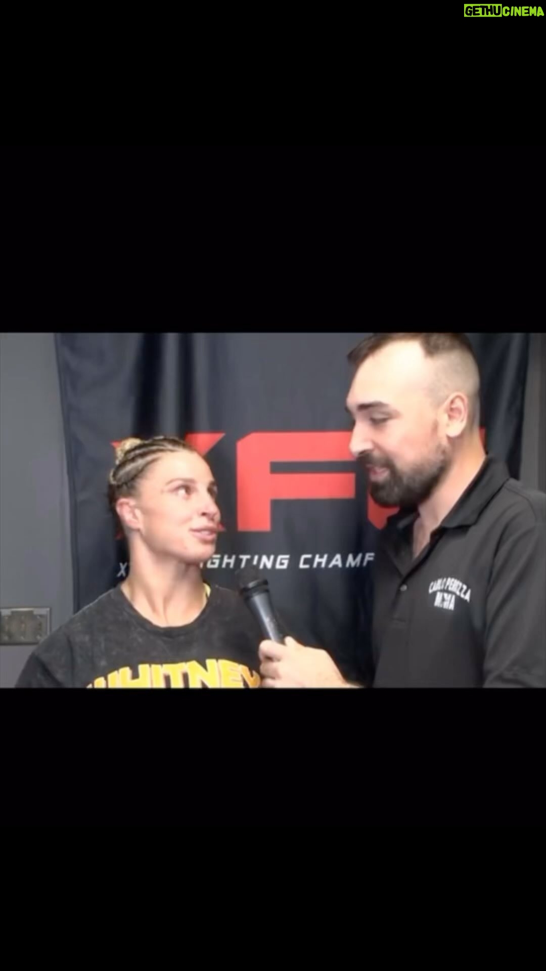Hannah Goldy Instagram - @hannahgoldy reflects on being able to celebrate her @xfcfight 50 win with her son Odin. #mma #victory #family #combat #violence