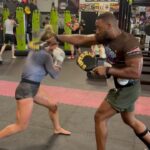 Hannah Goldy Instagram – Light flow today with coach @dom_fairtex 

Pretty sure every ounce of adrenaline has been drained from my body from the slingshot and sky diving the last couple days 😂 

Back in the office ❤️