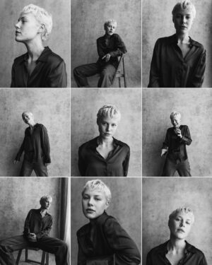 Hannah van der Westhuysen Instagram - Thank you @yellowbellyphoto for these luvvly pictures of my face and no hair!! 
(Hair by wonderful @linocarbosiero 🤍)