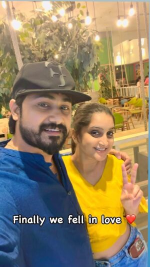 Harika Sadu Instagram - Such a 3 years of beautiful journey my dear husband ❤️🫣 @aravish_glitzy
