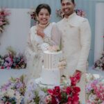 Haritha Nair Instagram - Good days are here🥹💞 Decor- @red_dot_events Photography- @moonwedlock Mua- @rechusajeemakeupartist Cake- @pastel_bakes_