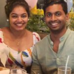 Haritha Nair Instagram - Happily inDEPENDENT on this Man❤️ Thank you for being the best Fiancé❤️ Thank you for making my 28th the best❤️ Long message alert in dm😛