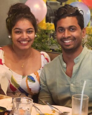 Haritha Nair Instagram - Happily inDEPENDENT on this Man❤️
Thank you for being the best Fiancé❤️
Thank you for making my 28th the best❤️
Long message alert in dm😛